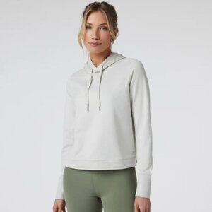 Vuori Halo Essential Hoodie in color Salt Heather